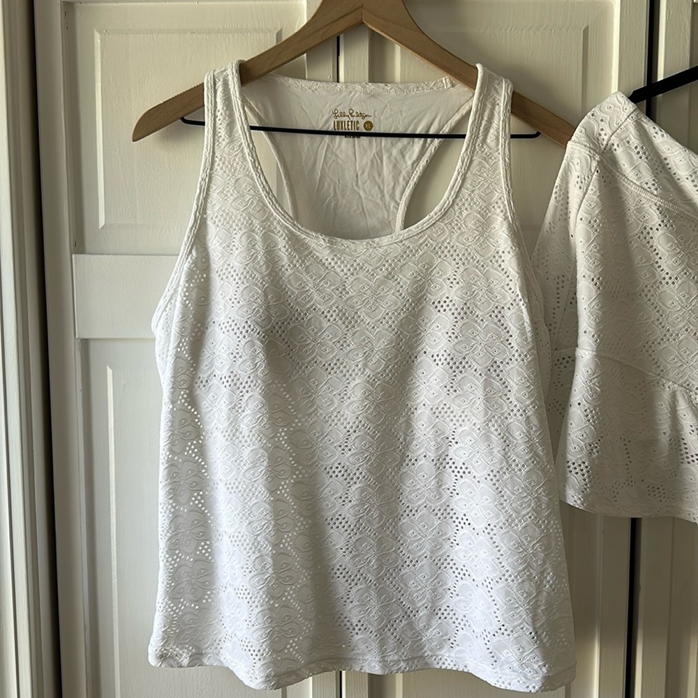Lilly Pulitzer white tennis set